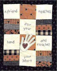 A friend mini quilt pattern