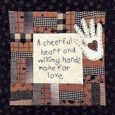 cheerful heart mini quilt pattern