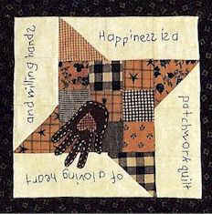 Happiness is a patchwork quilt pattern