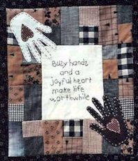 Joyful heart wall hanging quilt pattern