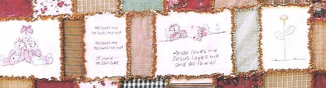 Raggedy Ann quilt row 2
