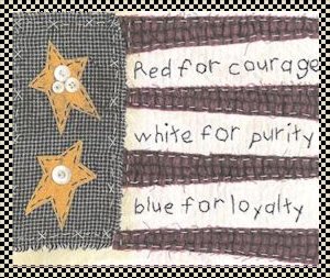 Americana stitchery pattern