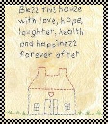 bless this house primitive stitchery pattern