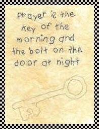 prayer is the key stitchery pattern