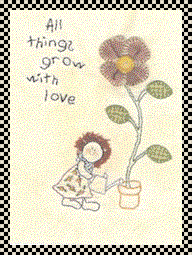 all things grow with love applique pattern