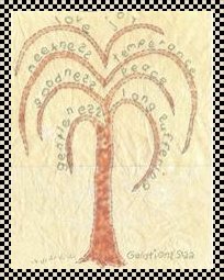 fruits of the spirit primitive stitchery pattern