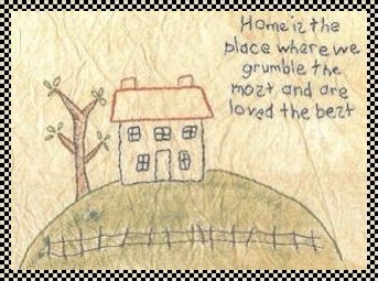 Home is the place stitchery pattern