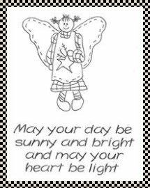 sunny and bright primitive stitchery pattern