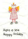 Have a sew happy holiday Christmas stitchery for machine embroidery